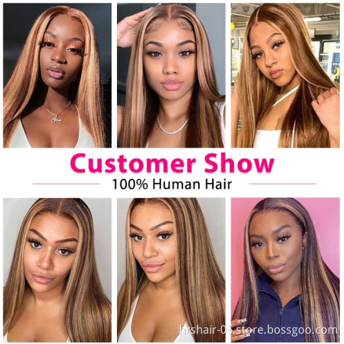 30 Inch 32Inch Indian Virgin Human Hair Wigs,Brazilian Peruvian Body Wave 4X4 Cuticle Aligned Frree Part Lace Closure Wig